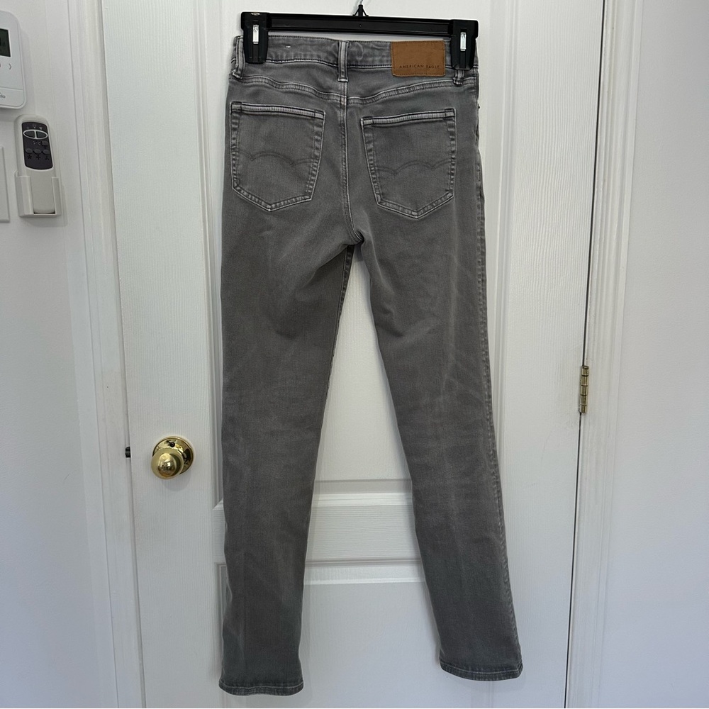 American Eagle Next Level Flex Skinny Jeans 28x34 Gray #226 - Picture 2 of 6